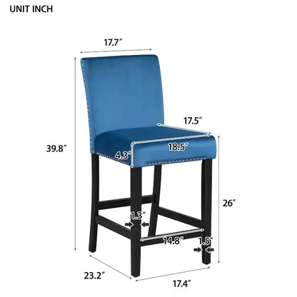 Ensemble de salle à manger 5 pièces, ensemble de table à manger à hauteur de comptoir – Sanzelize Design