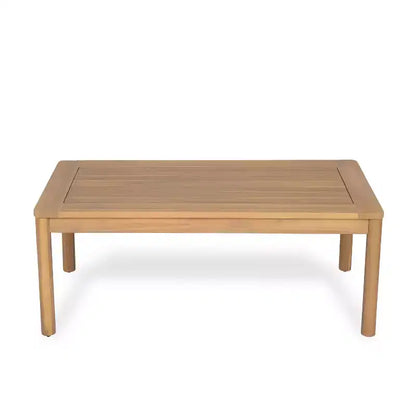 Jacinda Ensemble de salon d'extérieur rustique rembourré 4 pièces avec lattes – Sanzelize Design