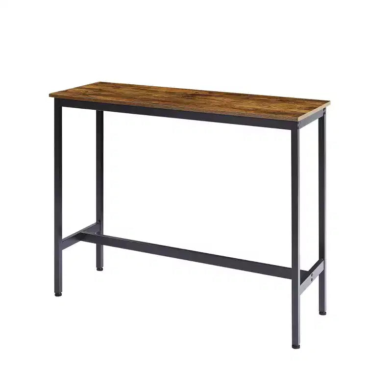 Ensemble de table de bar rustique 3 pièces Briar avec tabourets de bar rembourrés en similicuir – Sanzelize Design