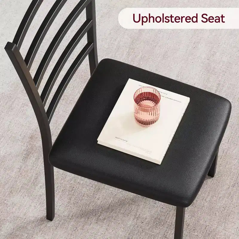 Ensemble table et chaises 3 pièces pour petits espaces, salle à manger – Sanzelize Design