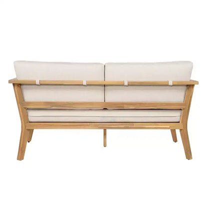 Edith Ensemble de 4 pièces pour terrasse en bois d'acacia avec lattes – Sanzelize Design