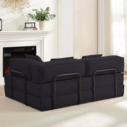 Canapé-lit convertible 168 cm avec oreillers, canapé-matelas pliable – Sanzelize Design