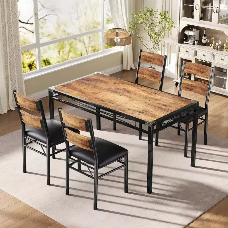 Ensemble de salle à manger, ensemble de table à manger avec protection d'angle – Sanzelize Design