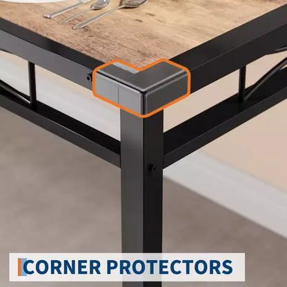 Ensemble de salle à manger, ensemble de table à manger avec protection d'angle – Sanzelize Design