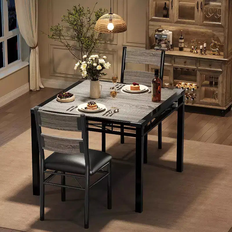 Ensemble de salle à manger, ensemble de table à manger avec protection d'angle – Sanzelize Design