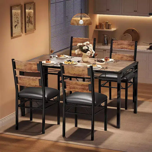 Ensemble de salle à manger, ensemble de table à manger avec protection d'angle – Sanzelize Design