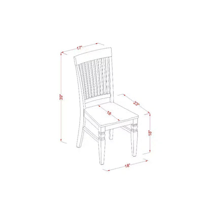 Belmont Ensemble de salle à manger - Table de cuisine et chaises de salle à manger, noir – Sanzelize Design