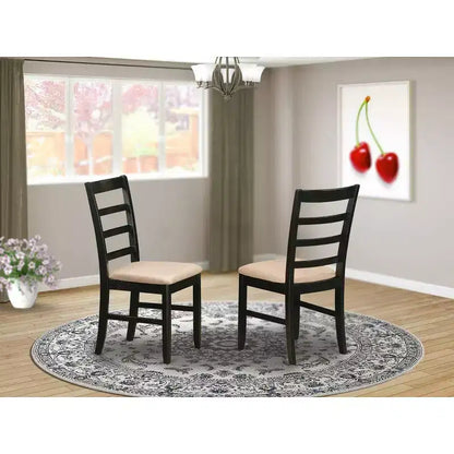 Belmont Salle à manger-Table de salle à manger avec rallonge et chaises de cuisine, Cappuccino – Sanzelize Design