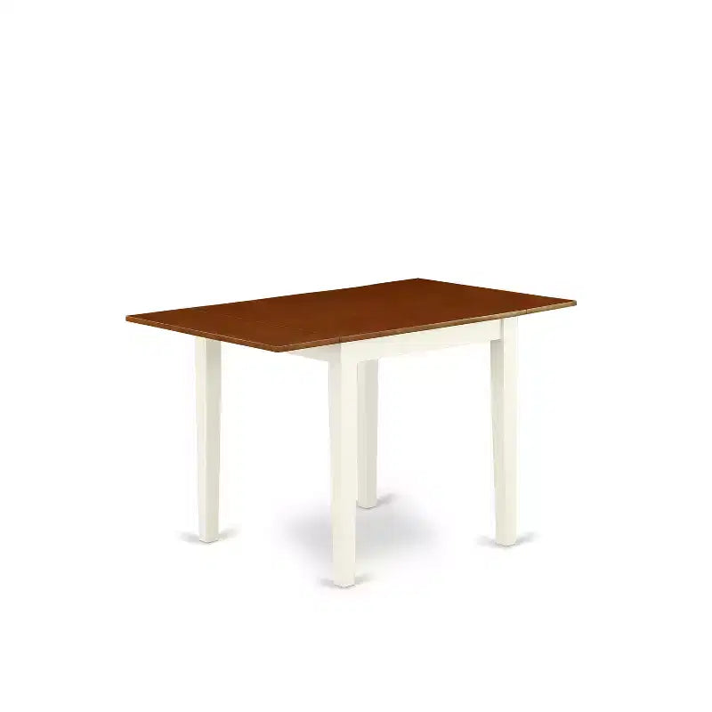 Ensemble de salle à manger moderne 3 pièces Belmont, table de salle à manger et 2 chaises de cuisine avec fini babeurre – Sanzelize Design