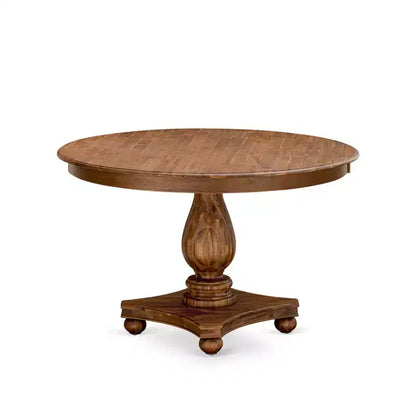 Ensemble de salle à manger moderne 7 pièces Belmont – Table à piédestal en bois et 6 chaises de salle à manger Parsons – Sanzelize Design