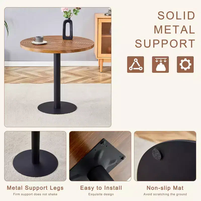 Ensemble de table à manger 3/5 pièces, ensemble de table de cuisine ronde – Sanzelize Design