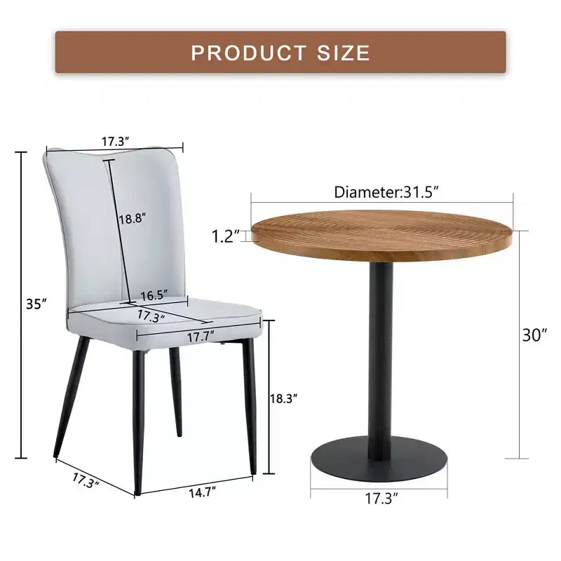Ensemble de table à manger 3/5 pièces, ensemble de table de cuisine ronde – Sanzelize Design