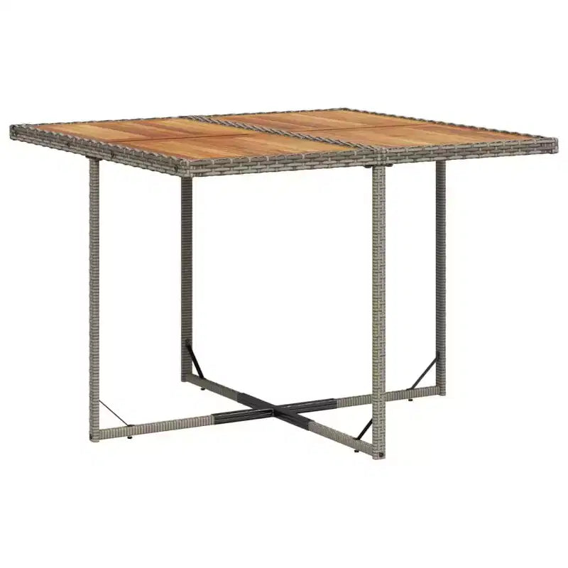 Salon de jardin 11 pièces avec coussins Mobilier d'extérieur de jardin Gris rotin synthétique – Sanzelize Design
