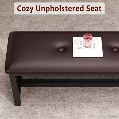 Ensemble de table à manger 160 cm pour 4-8 personnes, grand ensemble de table de cuisine extensible avec 2 bancs – Sanzelize Design