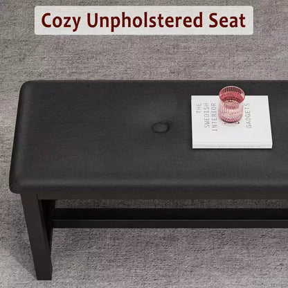 Ensemble de table à manger 160 cm pour 4-8 personnes, grand ensemble de table de cuisine extensible avec 2 bancs – Sanzelize Design