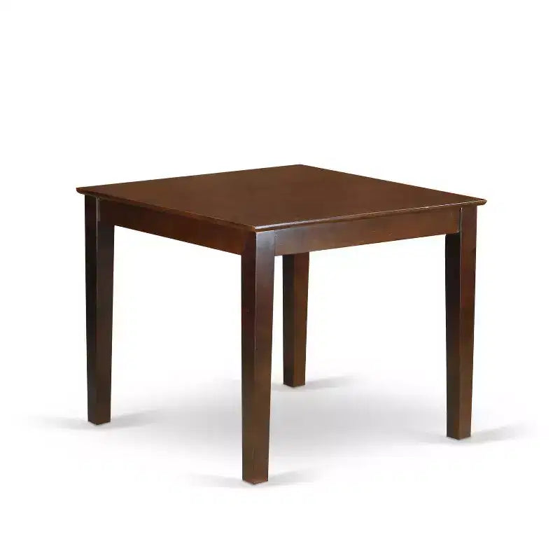 Ensemble de salle à manger rustique 5 pièces Table et chaises carrées - Tissu crème lin – Sanzelize Design