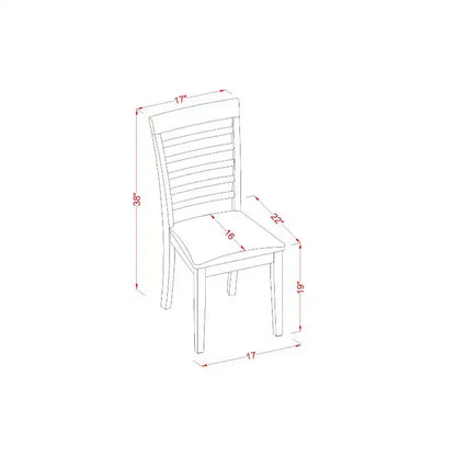 Ensemble de salle à manger vintage - Table et 4 chaises - Table de cuisine rectangulaire avec rallonge de rangement – Sanzelize Design