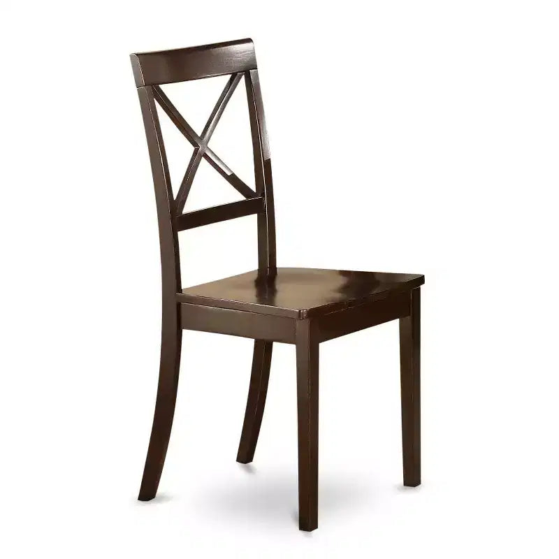 Ensemble Table et Chaises de Salle à Manger - Élégance Éclectique Bois Massif Fini Cappuccino – Sanzelize Design