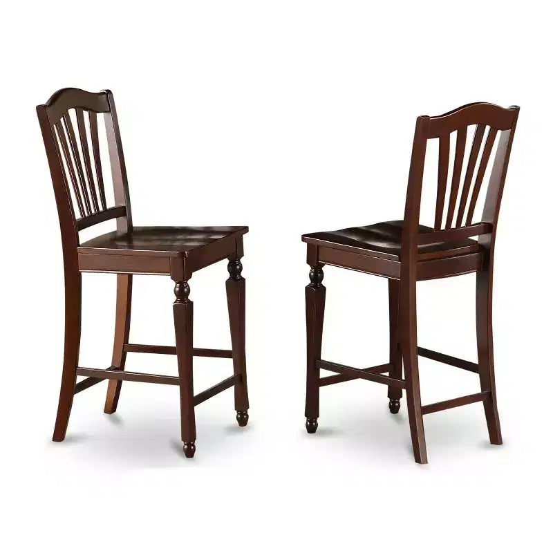 Ensemble Table de bar et Chaises de cuisine modernes - Table carrée de 91 cm avec 4 tabourets – Sanzelize Design