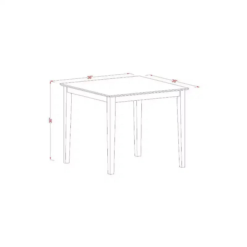 Ensemble Table de bar et Chaises de cuisine modernes - Table carrée de 91 cm avec 4 tabourets – Sanzelize Design