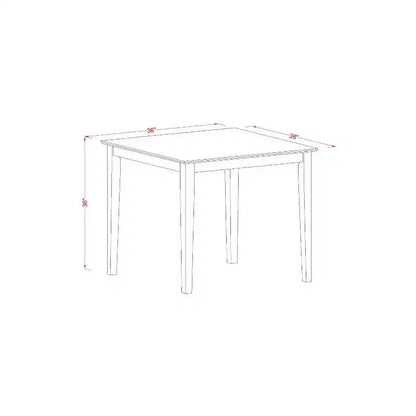 Ensemble Table de bar et Chaises de cuisine modernes - Table carrée de 91 cm avec 4 tabourets – Sanzelize Design