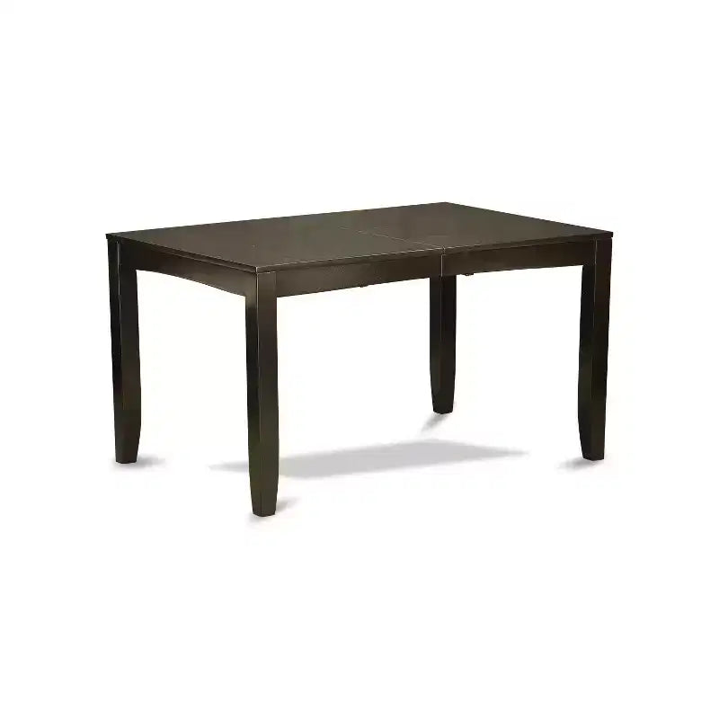 Ensemble de salle à manger 6 pièces – Table rectangulaire et 4 chaises avec banc – Fini cappuccino – Table 137/168 cm – Sanzelize Design