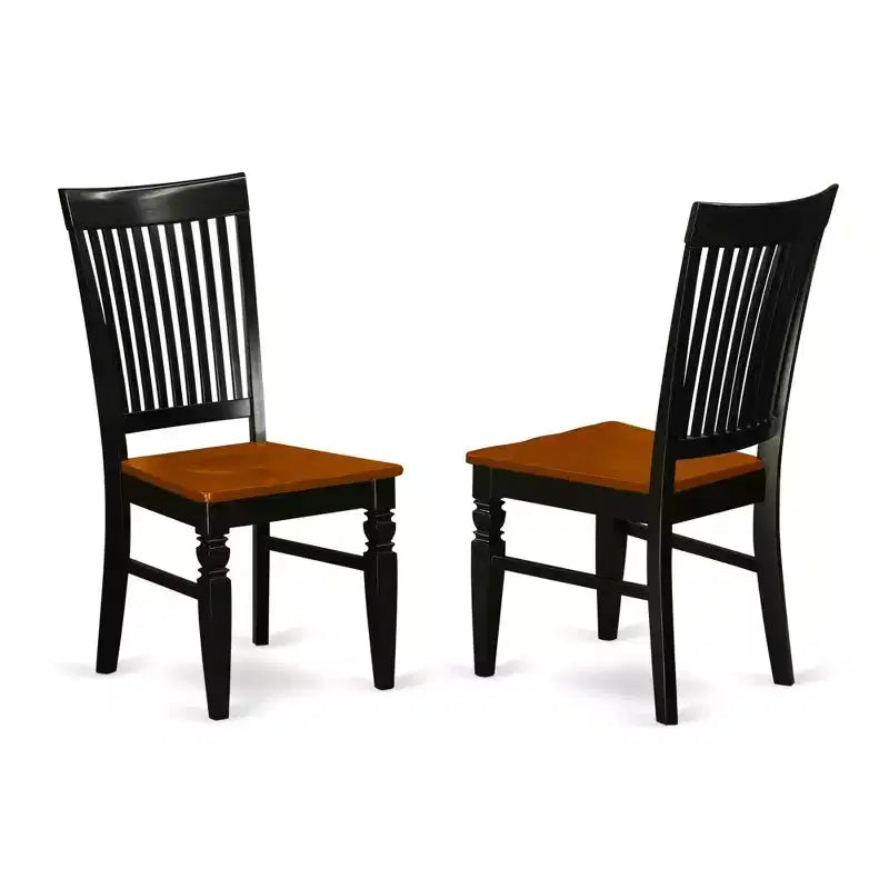 Ensemble de salle à manger Tuscan 5 pièces - Table ovale et 4 chaises - Fini cerisier noir – Sanzelize Design
