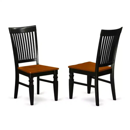 Ensemble de salle à manger Tuscan 5 pièces - Table ovale et 4 chaises - Fini cerisier noir – Sanzelize Design