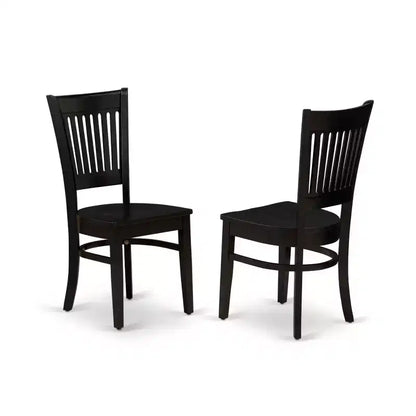 Ensemble de salle à manger moderne 3 pièces avec 2 chaises - Table et chaises de cuisine blanc lin – Sanzelize Design