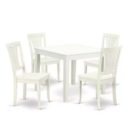 Ensemble de salle à manger moderne 5 pièces - Table carrée et 4 chaises - Meubles élégants pour la maison – Sanzelize Design