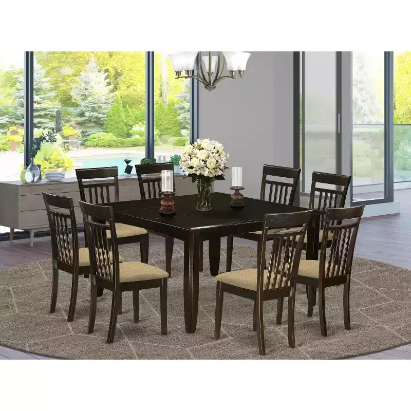 Ensemble de salle à manger bohème 8 chaises - Table de cuisine - Style ferme moderne – Sanzelize Design