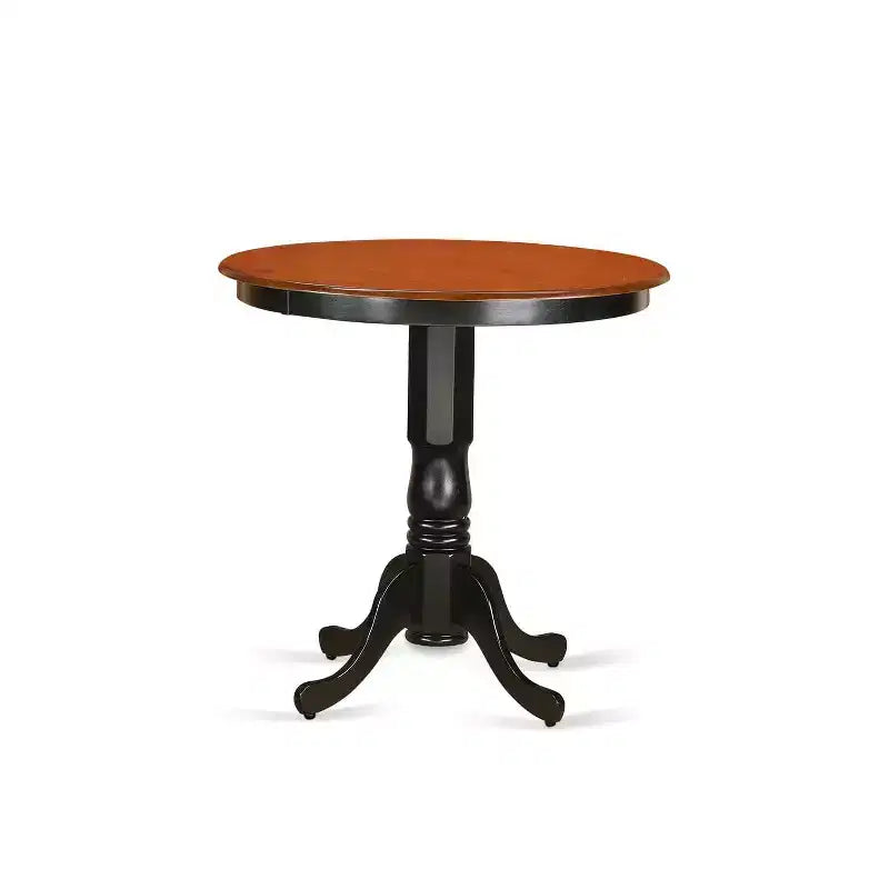 Ensemble de salle à manger hauteur comptoir - Ensemble 3 pièces table et chaises - Table ronde à pied central – Sanzelize Design
