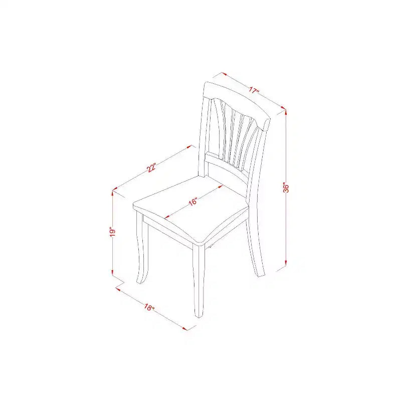 Table à manger ronde 5 pièces avec plateau en bois massif finition marron selle et 4 chaises – Sanzelize Design