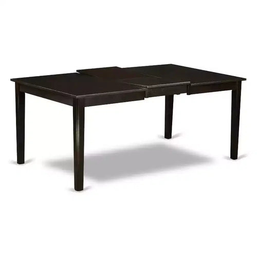 Table de salle à manger 7 pièces en bois massif finition Cappuccino avec 6 chaises – Sanzelize Design