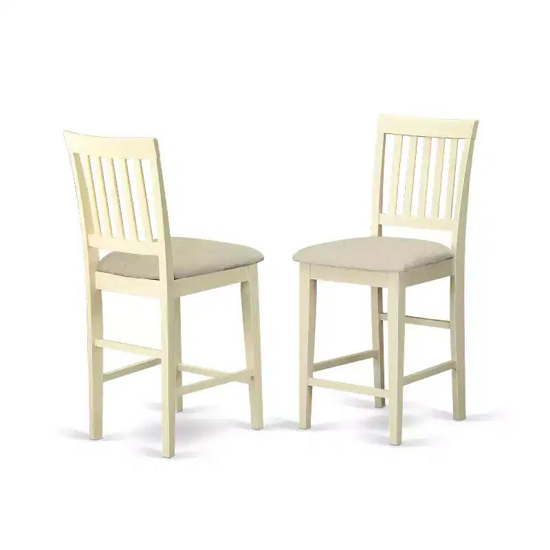 Ensemble table et tabourets de bar 3 pièces – Table à manger carrée et tabourets modernes – Sanzelize Design