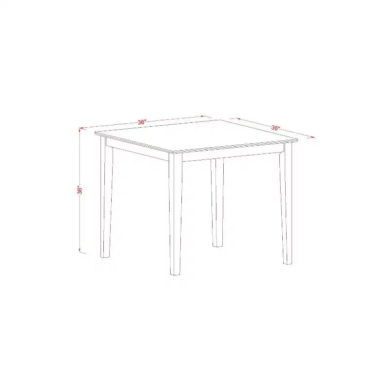 Ensemble table et tabourets de bar 3 pièces – Table à manger carrée et tabourets modernes – Sanzelize Design