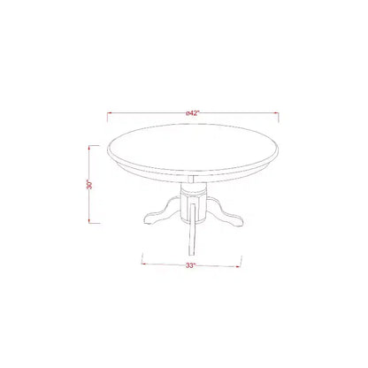 Ensemble de salle à manger 3 pièces, table carrée en bois massif au fini blanc lin et 2 chaises – Sanzelize Design