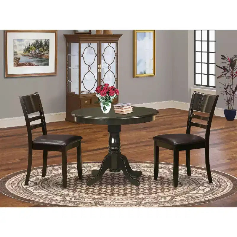 Ensemble table de cuisine ronde avec chaises - Table et chaises de salle à manger modernes – Sanzelize Design