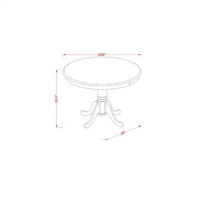 Ensemble table de cuisine ronde avec chaises - Table et chaises de salle à manger modernes – Sanzelize Design