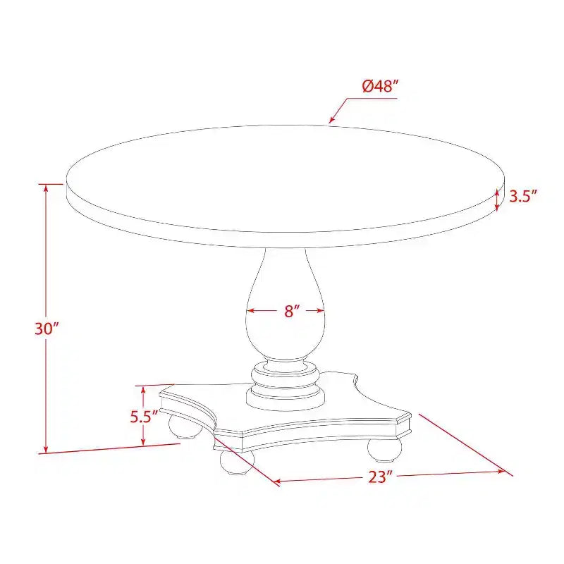 Table de salle à manger 7 pièces avec plateau en bois massif finition chêne naturel et 6 chaises Parson – Sanzelize Design