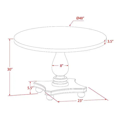 Table de salle à manger 7 pièces avec plateau en bois massif finition chêne naturel et 6 chaises Parson – Sanzelize Design