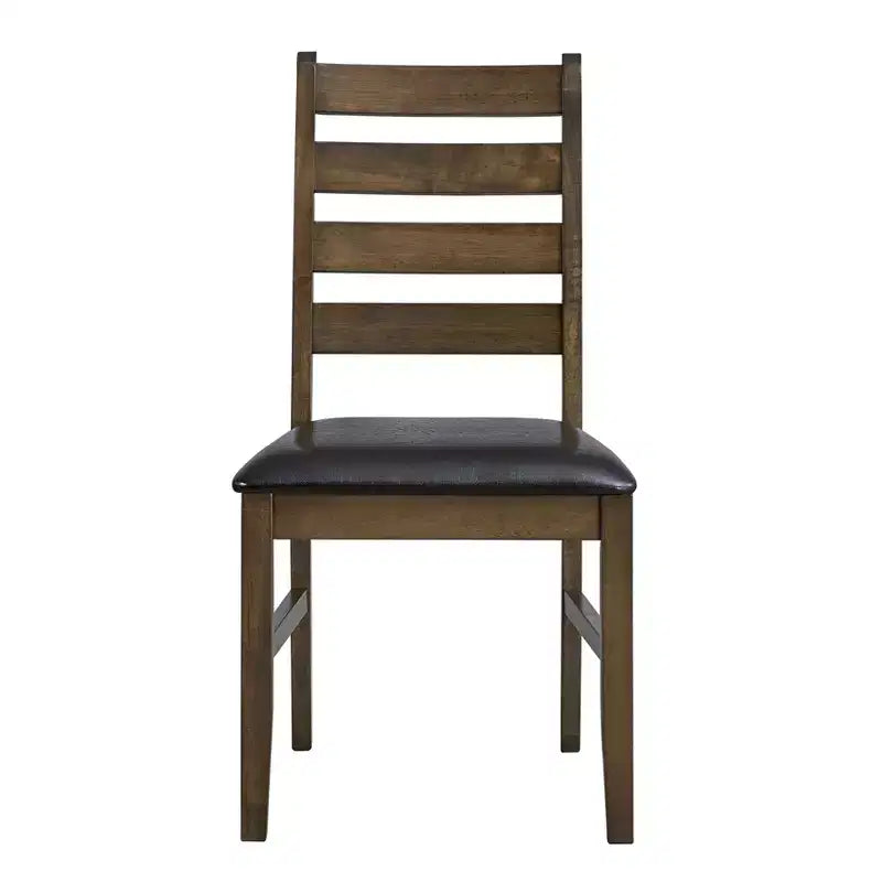Ensemble de salle à manger 3 pièces Xelina en bois d'hévéa rustique avec table à abattants et chaises rembourrées – Sanzelize Design