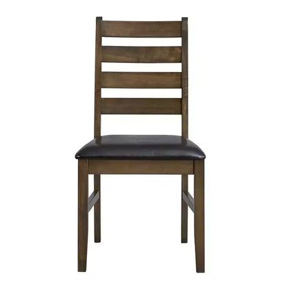 Ensemble de salle à manger 3 pièces Xelina en bois d'hévéa rustique avec table à abattants et chaises rembourrées – Sanzelize Design