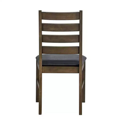 Ensemble de salle à manger 3 pièces Xelina en bois d'hévéa rustique avec table à abattants et chaises rembourrées – Sanzelize Design