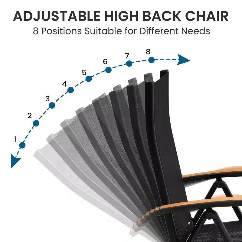 Ensemble de salle à manger d'extérieur extensible avec cadre en aluminium et fauteuils de salle à manger pliants – Sanzelize Design