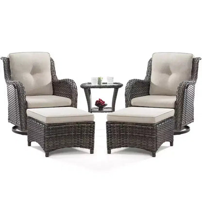 Ensemble de sièges 5 pièces Osage avec coussins – Sanzelize Design
