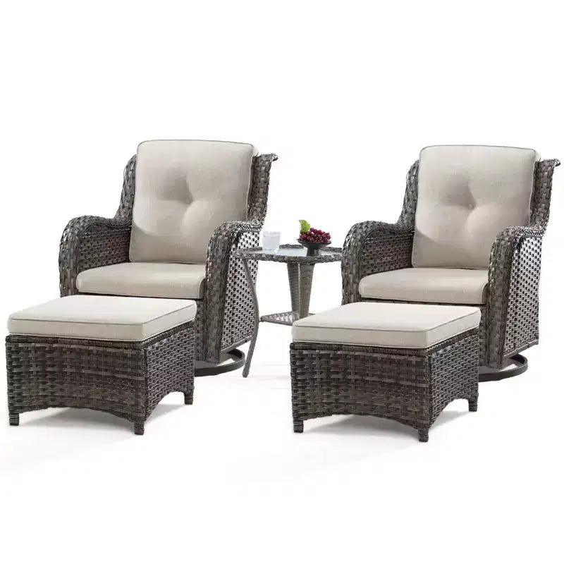 Ensemble de sièges 5 pièces Osage avec coussins – Sanzelize Design