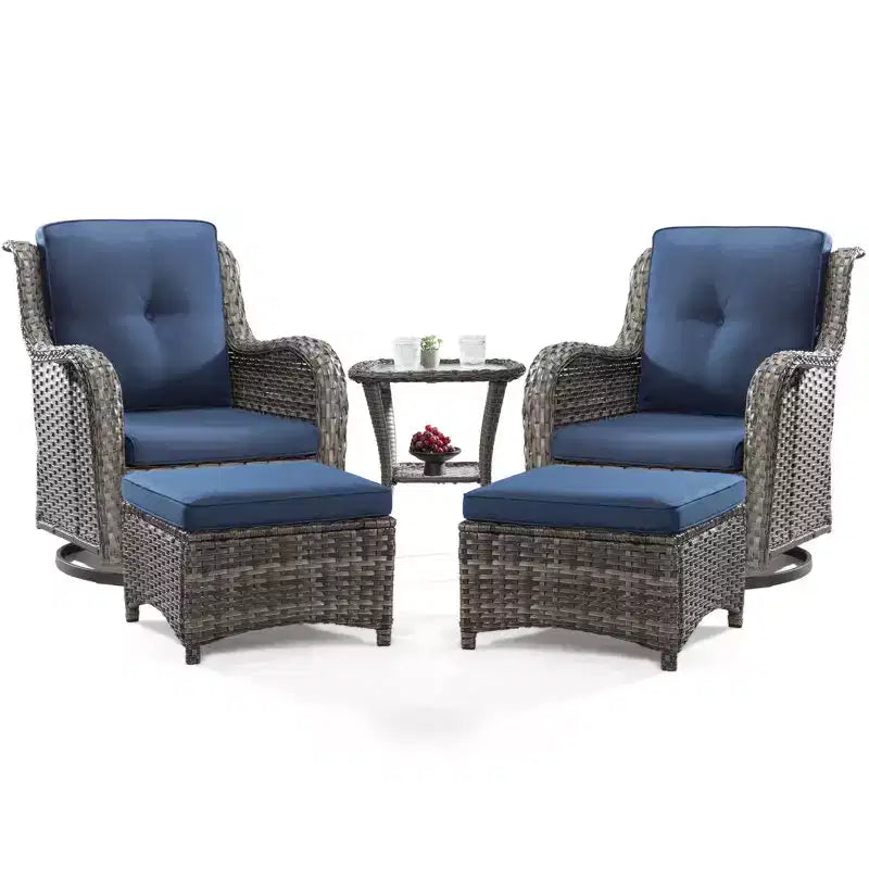 Ensemble de sièges 5 pièces Osage avec coussins – Sanzelize Design