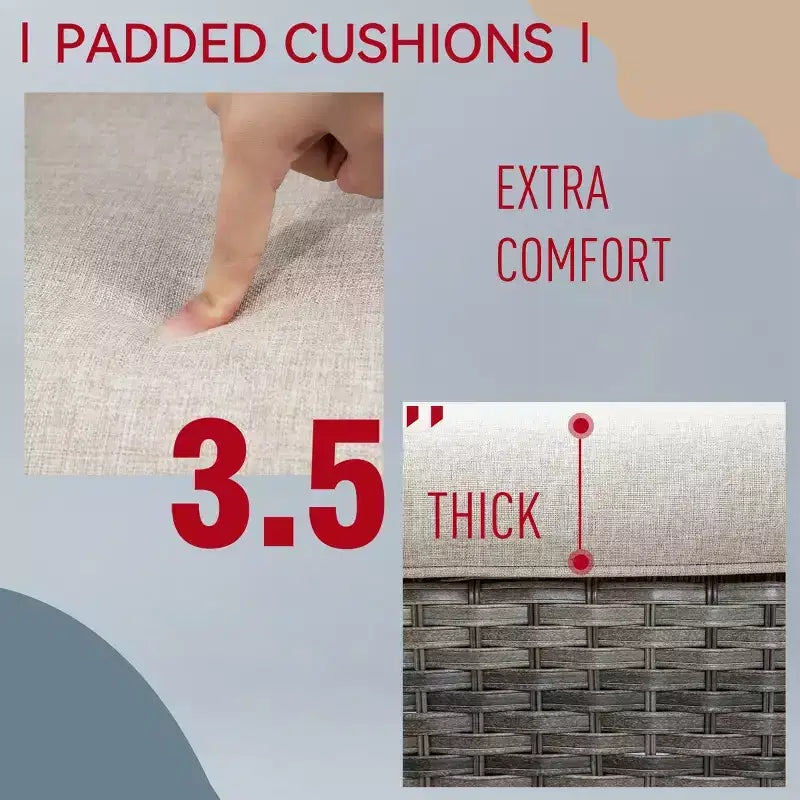 Ensemble de sièges 5 pièces Osage avec coussins – Sanzelize Design