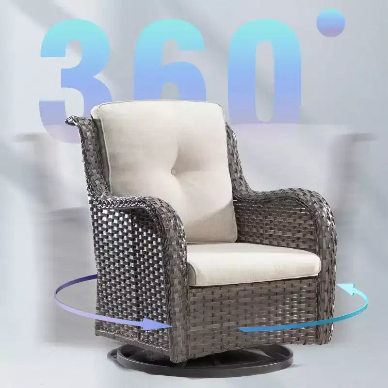 Ensemble de sièges 5 pièces Osage avec coussins – Sanzelize Design